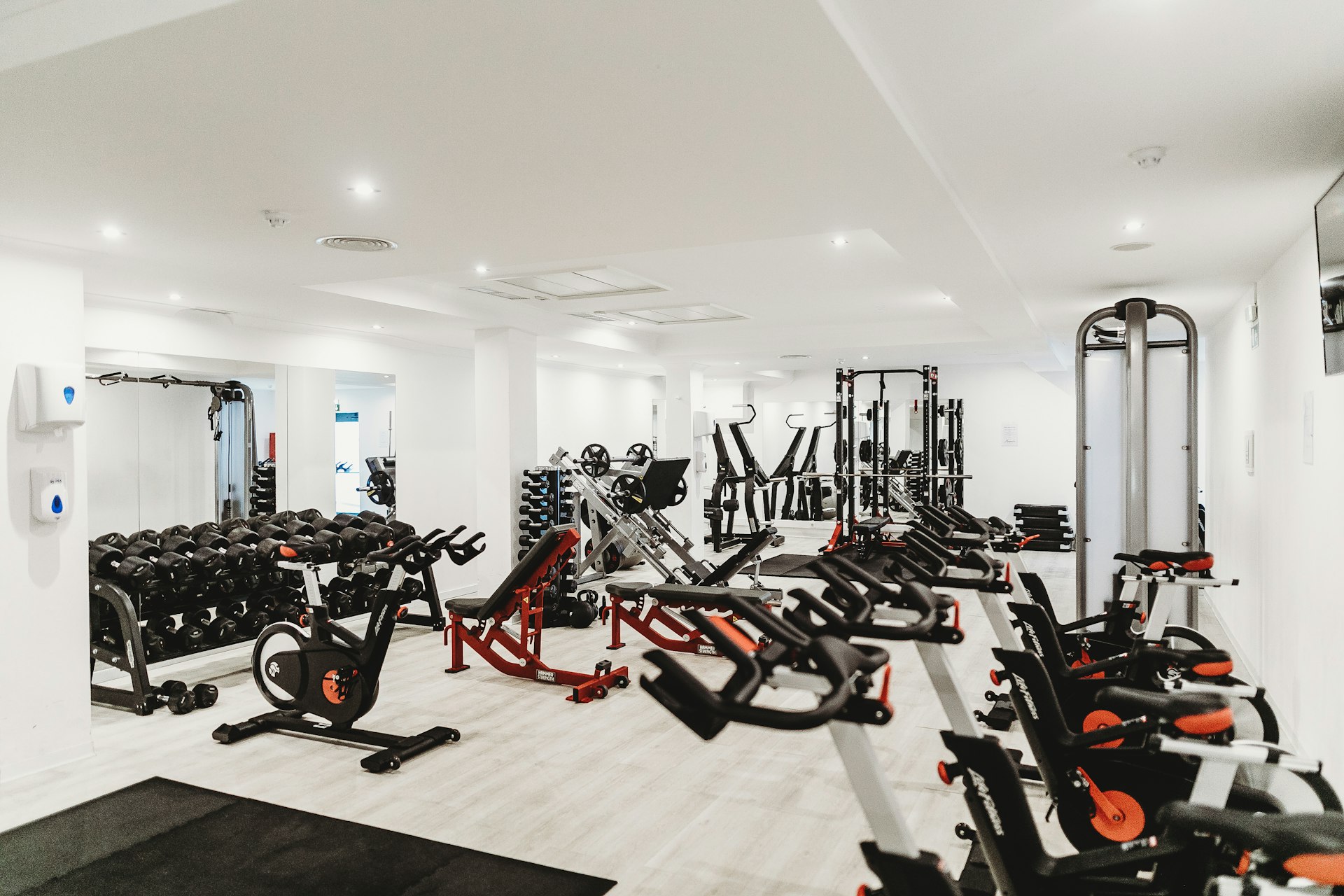 Gym training area